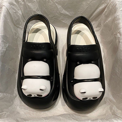 Sandales lumineuses panda femme